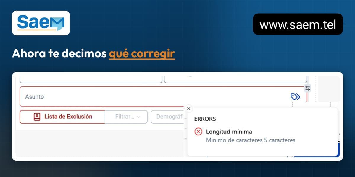Hemos incorporado una nueva funcionalidad que identifica y muestra de forma inmediata los errores o campos pendientes antes de enviar una solicitud.